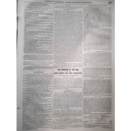 Ballou's Pictorial May 2, 1857. Digger Indians of CA; Oriskany & King's Mountain