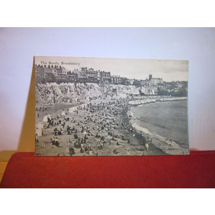 THE SANDS, BROADSTAIRS, KENT used antique postcard 1907 pm =