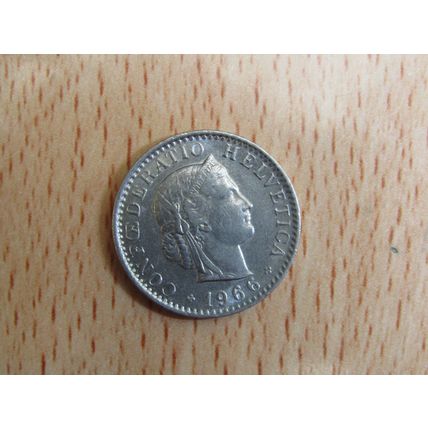 Switzerland 1966 20 Rappen Coin