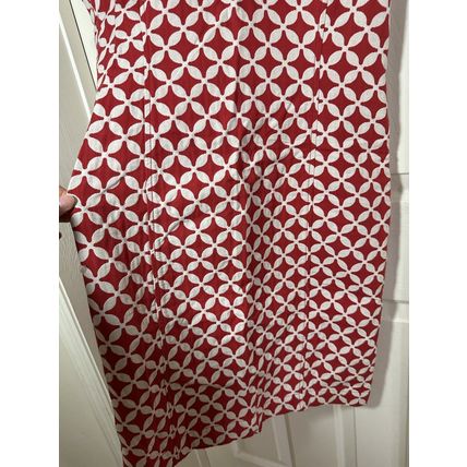 Thick Jones New York Signature Sleeveless Dress Red/White Geometric Pattern Sz 4