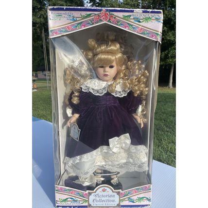 NIB VTG Brass Key Victorian Collection Limited Edition Genuine Porcelain Doll