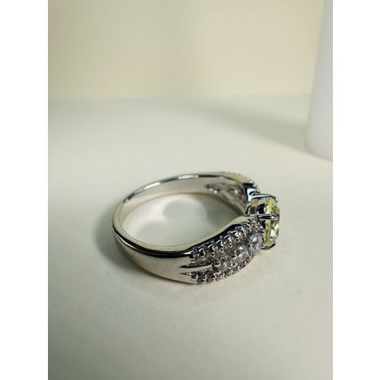 Bomb Party Sz10 Revealed BP Ring Fashion Jewelry RBP Radiant Yellow Rhodium P