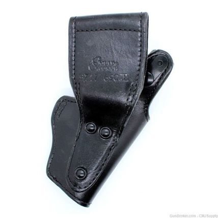 LH S&W 6906 Square Guard Black Plain Leather Gould & Goodrich Duty Holster