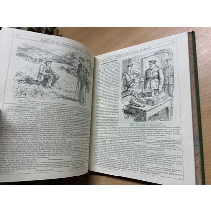RARE* WW1 JULY-DEC 1916 PUNCH MAGAZINE BOUND VOLUME 151 ILLUSTRATED BOOK (P8)