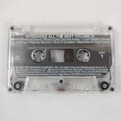 Riversong - All The Best - Volume 3 - Released 1987 - Cassette Tape - Used