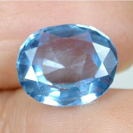 Natural Brazilian Blue Aquamarine 5.70 Ct Oval Cut Loose Gemstone