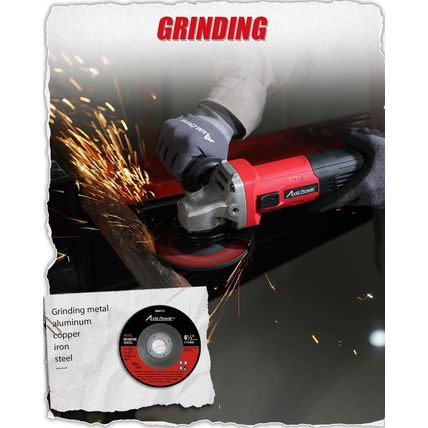 AVID POWER Angle Grinder, 7.5-Amp 4-1/2 Inch Electric Grinder Power Tools with G
