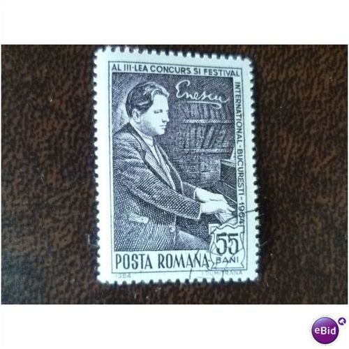 Romania 1964 3rd Int George Enescu Festival fine used stamp SG3194 Music Piano