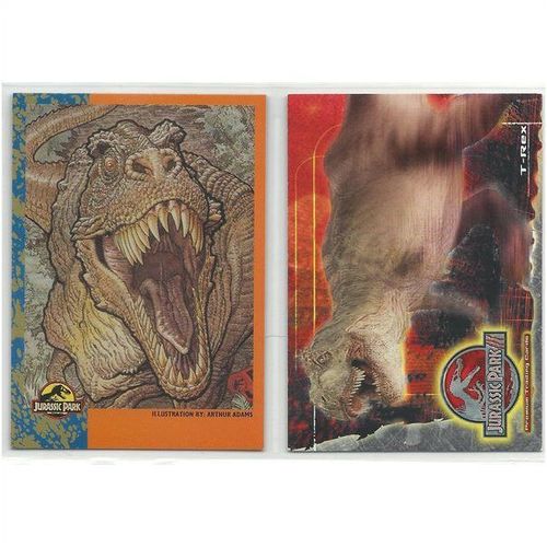 JURASSIC PARK ' 2 PROMO' cards ' (1992/ 2001)