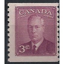 Canada 1950 SG421 3c Purple Perf 9.5 x IMPERF Unmounted Mint ...