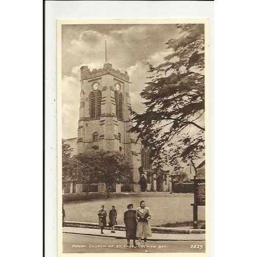 Wales COLWYN BAY Parish Church Postcard by RA (2529)