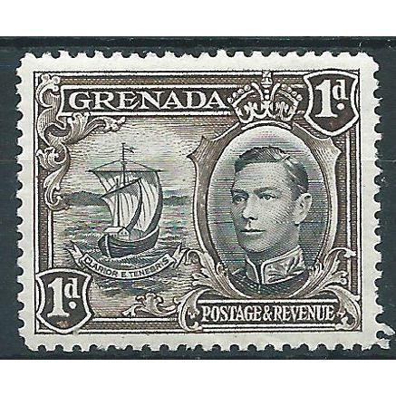 Grenada 1938 SG154 1d Black & Sepia Mounted Mint ....