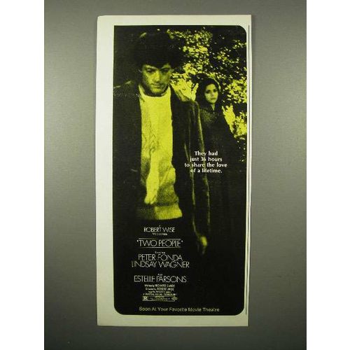 1973 Two People Movie Ad - Peter Fonda, Wagner