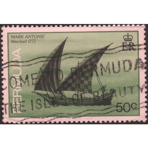 Bermuda 1986 - SG516A - 50c multi - Mark Antonie (Spanish Privateer) 1777 - used