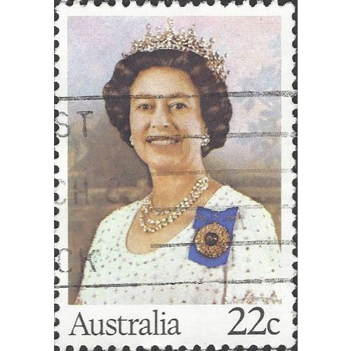 AUSTRALIA, Queen Elizabeth II, brown 1980, 22c, #3