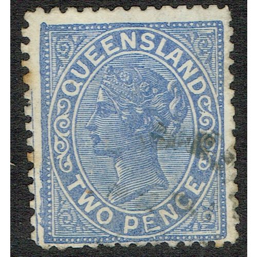 Queensland 1890 2d Blue SG188 GU