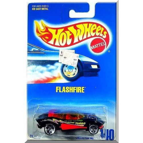 Hot Wheels - Flashfire: Collector #140 (1997) *Black Edition / Malaysia Base*