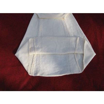 Womens Michelle Stuart 2 Pc Sweater Top Skirt 12 Cream Ivory Wool Rayon Angora