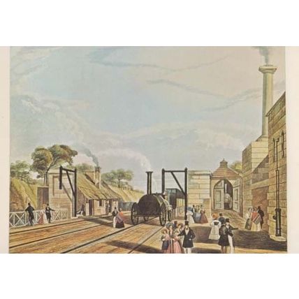 Taking Water Parkside Station Liverpool Manchester Train Rail Railway Postcard