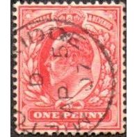 1901-10 Edward VII, Penny Red. Wm T49, Fine Used