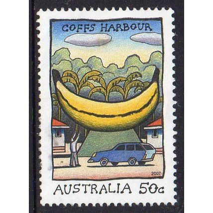 Australia 2007 Big Things - Big Banana, Coffs Harbour NSW 50c Sheet Used