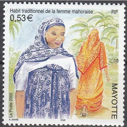 Mayotte 2005 Yvert 171 Neuf ** Cote (2017) 2.10 € Femme mahoraise