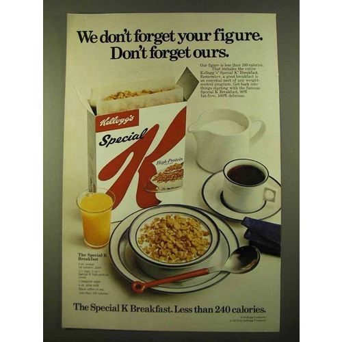 1970 Kellogg's Special K Cereal Ad - Don't Forget