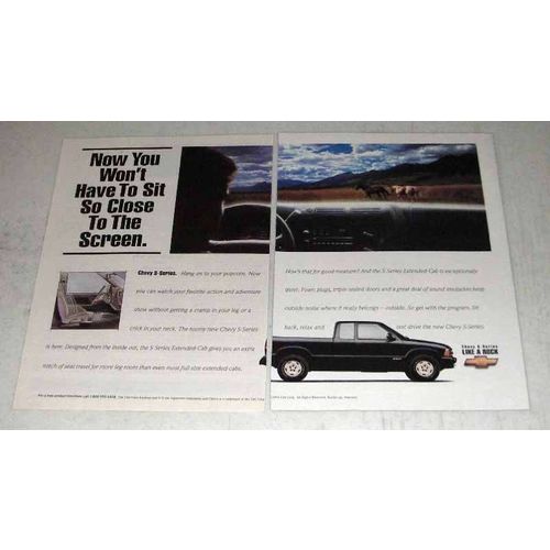 1995 Chevrolet S-Series Extended Cap Pickup Truck Ad