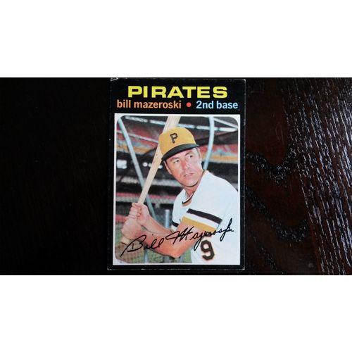 1971 Topps Card # 110 Bill Mazeroski Very Good (3) Pittsburgh Pirates