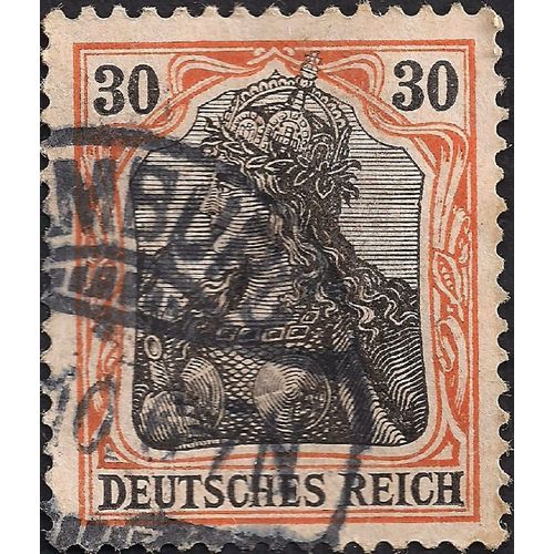 GERMANY, EMPIRE, Germania, orange-red 1905, 30, #3