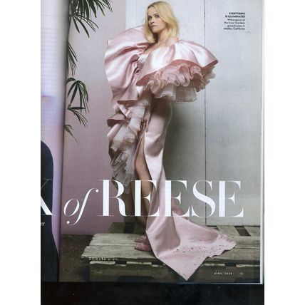 VANITY FAIR MAGAZINE APRIL 2020- REESE WITHERSPOON AND HER LITERARY OBSESSION