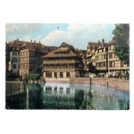 LA PETITE FRANCE, STRASBOURG, FRANCE used postcard 1966 postmark #
