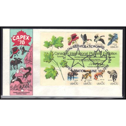 FDC Gamm 1757 13c Souvenir Sheet (Cachet-U/A) Box0638