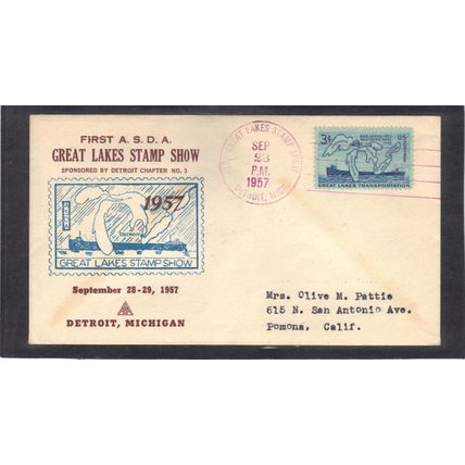 Event 1st ASDA 1069 3c Soo Locks (Unkn Cachet-Typed/A) CV41551