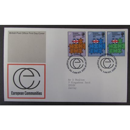 POST OFFICE - EUROPEAN COMMUNITIES FIRST DAY COVER 1973