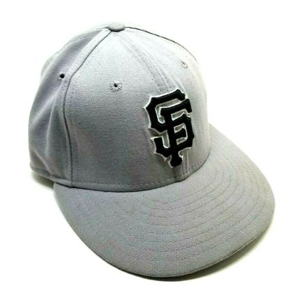 New Era MLB San Francisco Giants Baseball 59fifty 7" Hat Cap Gray Black Letters