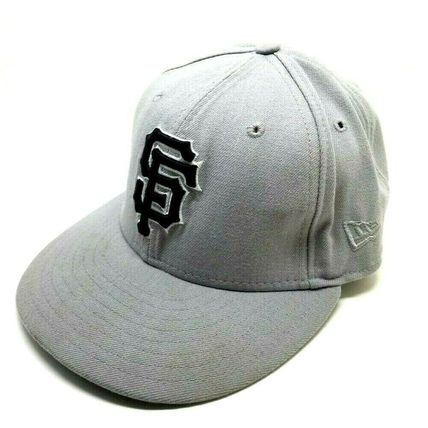 New Era MLB San Francisco Giants Baseball 59fifty 7" Hat Cap Gray Black Letters