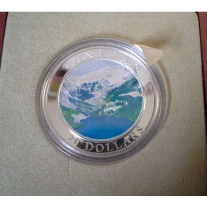 2003 Canada Natural Wonders Rocky Mountains Fine Silver Coin 4100
