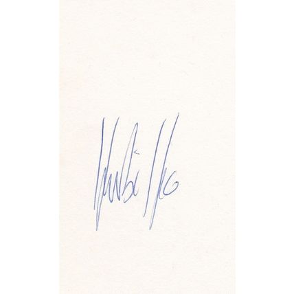Herbie Hide Norwich Boxer Norfolk Autograph Hand Signed Card