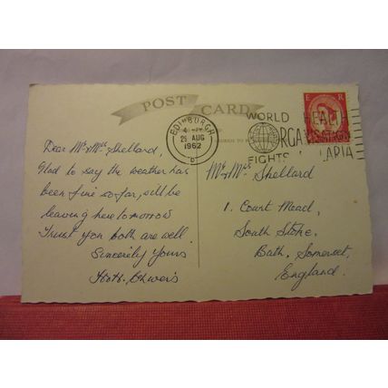 multiview, EDINBURGH, Scotland used vintage postcard 1962 pm /