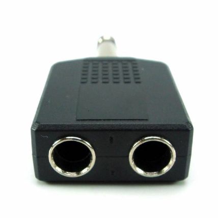 6.35mm (1/4") Stereo Audio Jack Plug Adapter Single Male to Female 6.35mm (1/4")