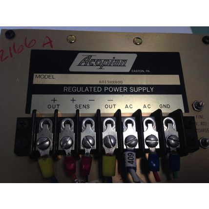 ACOPIAN A015HX800 REGULATED POWER SUPPLY AO15HX800,DK