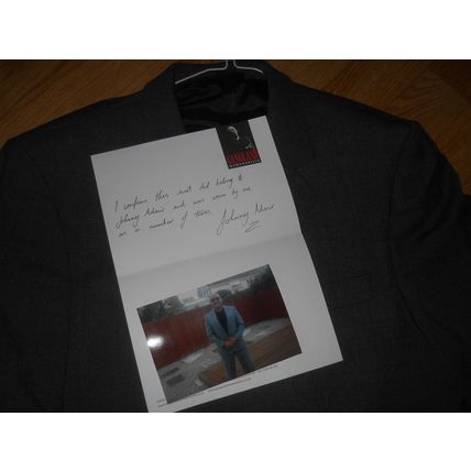 Johnny Adair MAD DOG signed autograph worn owned suit Mafia Krays Gangster