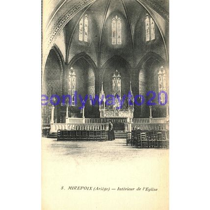 Mirepoix (Ariege), Interieur de l'Eglise, France, Postcard, 1900/10s
