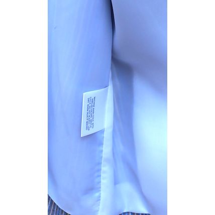Misses Linen Jacket Covington NWt Y/D Stripe LG Vintage Sears Eyehook Closures