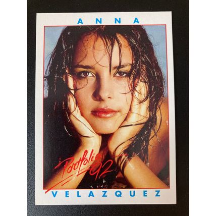 Portfolio '92 International Swimsuit Base trading card # 17 Anna Velazquez (A)