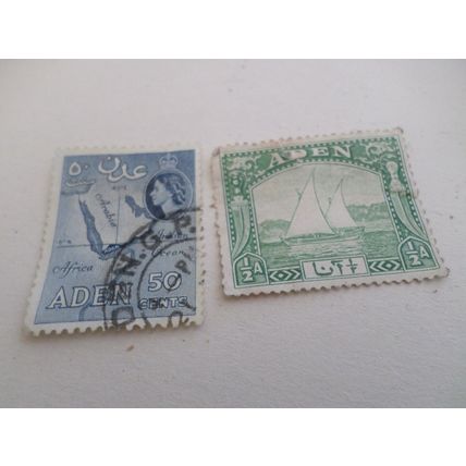 ADEN - 2 different stamps