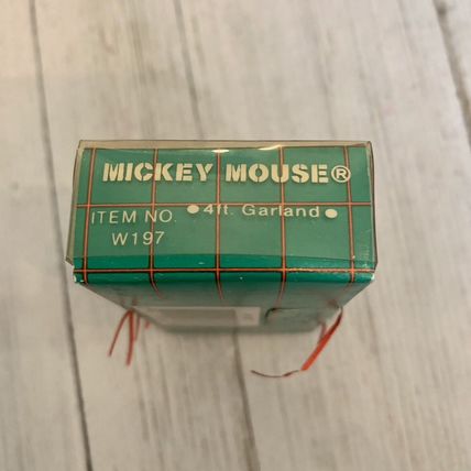 VTG Kurt Adler Mickey Mouse Paper Garland 4 ft Walt Disney Christmas New Box NOS