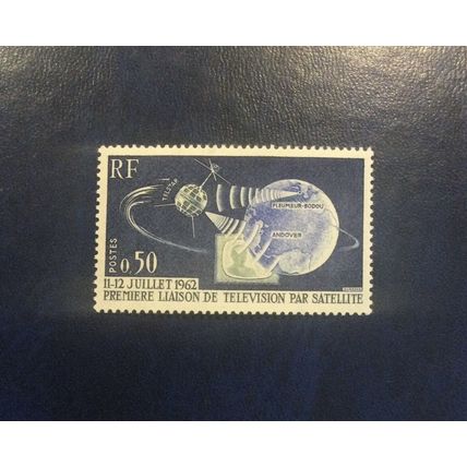 France French mint stamps 1962 sg1588 50c Telstar satellite first television MNH