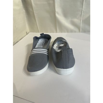 Musshoe Elastic Knit Flexible Pull On Walking Shoe/Sneakers Women's Size 11 Grey